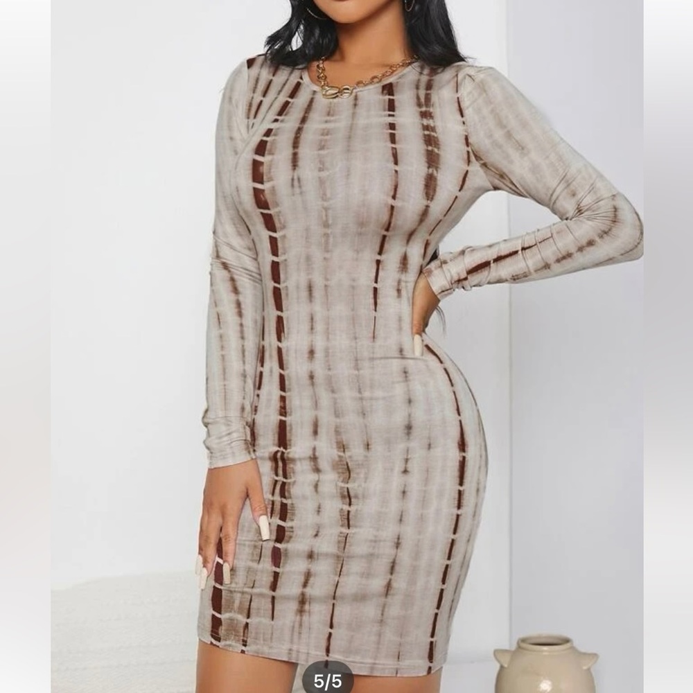 Tie Dye Bodycon Dress